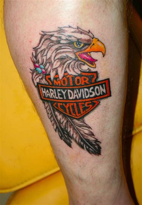 harley davidson tattoos with an eagle | tattoos | Pinterest | Harley