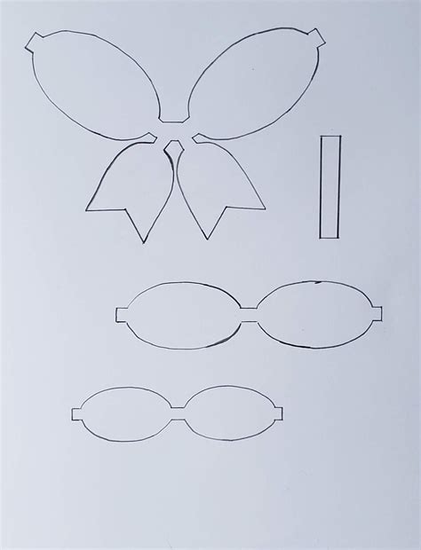 Moldes Para Hacer Moños De Vinil Para Imprimir Cómo Hacer Lazos Moños