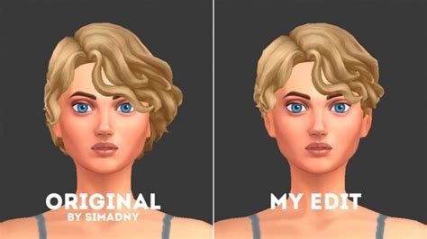 Simandys Hair Edits At Effie Sims 4 Updates