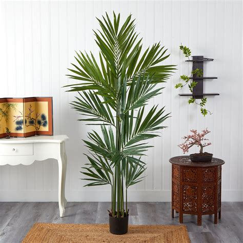 7 Artificial Kentia Palm Silk Tree Released Nearly Natural