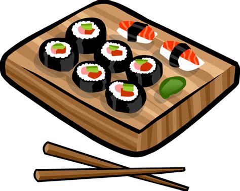 Sushi Png Images Transparent Sushi Roll Food Clipart Download