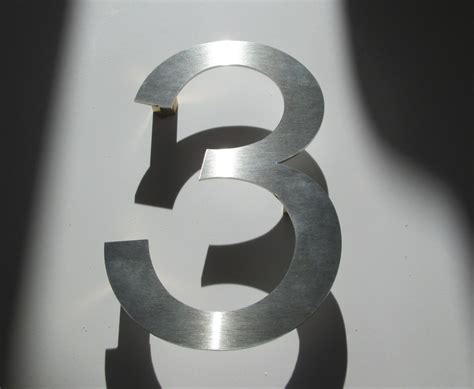 Flat Cut Stainless Steel House Numbers Stainless Steel Letters