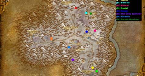 Wow Rare Spawns Winterspring Tamable Rares Added In 51