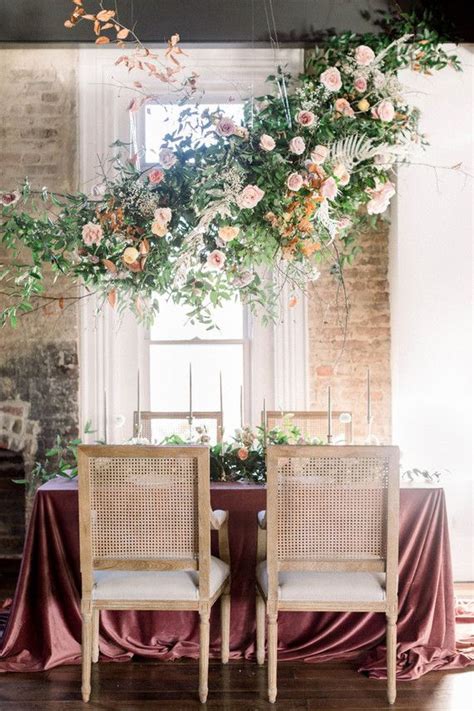 Or if your wedding is outside you can hang scented flowers from tree branches or lavishly adorn an archway. Hanging floral arrangment | Hanging flowers wedding ...
