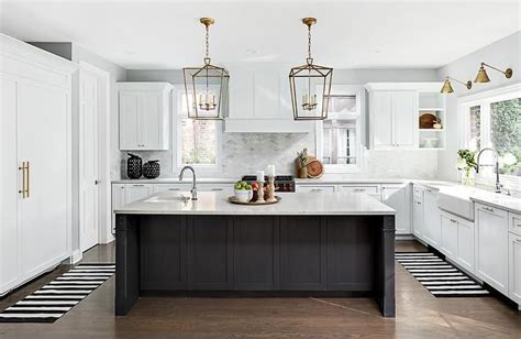 Unique Best Black And White Kitchens Very Small Kitchen Island