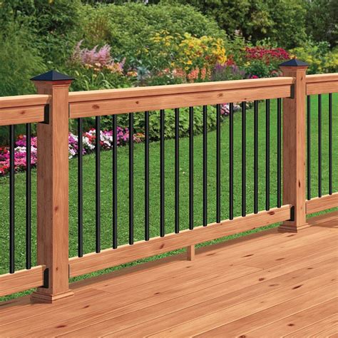 Available in textured black and textured white finish and all brackets and fasteners are included. Deck Railing And Spindles - Aumondeduvin.com