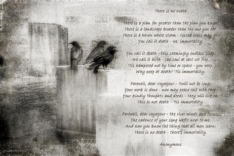 Immortality Cemetery Crows Death Poem Photograph By Melissa Bittinger Fine Art America