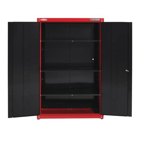 Craftsman 48 In W Redblack Freestanding Tall Garage Storage Cabinet By