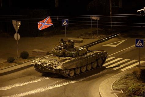 Pro Moscow Rebels Fly Flag Of New Russia In Eastern Ukraine Nbc News