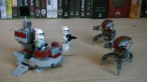 Lego Star Wars 75000 Clone Troopers Vs Droidekas Review Youtube