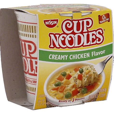 Nissin Cup Noodles Ramen Noodle Soup Creamy Chicken Flavor Sopas Asiáticas Y Ramen Selectos