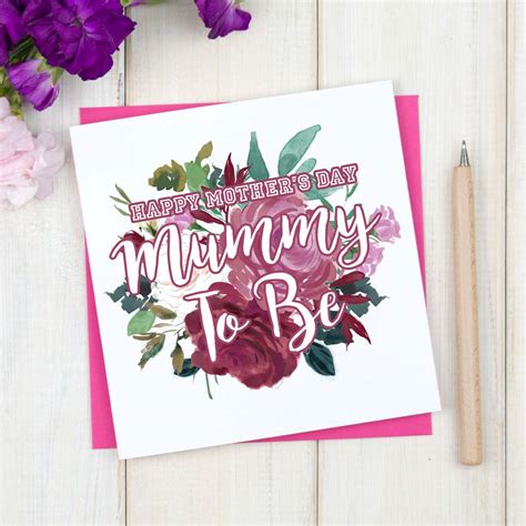Personalised Mummy To Be Mothers Day Card By Chi Chi Moi