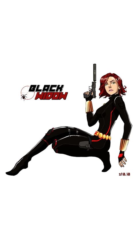 Black Widow By Shawn Thurber Used Scarlet Jo And Stacy Lee Drawing As