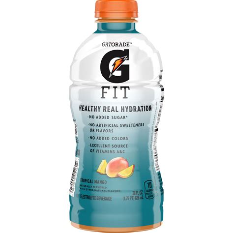 Gatorade Fit Tropical Mango Flavored Electrolyte Beverage Smartlabel™