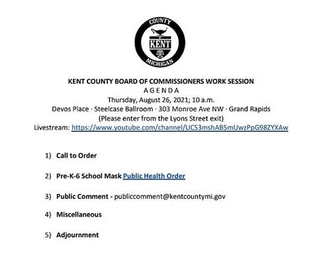 Watch Kent County Health Department Invites Public Including Anti Maskers To Work Session