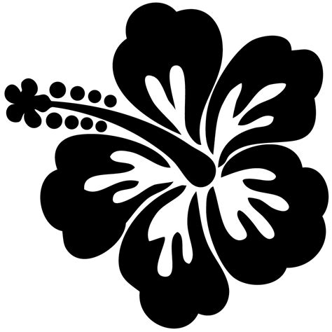 hawaiian flower drawing clipart wikiclipart