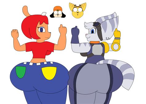 Lammy And Rivet Booty Bumped At By Animeartistmii On Deviantart
