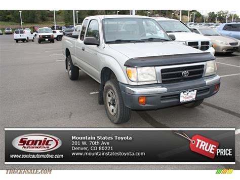 2000 Toyota Tacoma Extended Cab 4x4 In Lunar Mist Metallic Photo 3