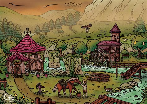 Ordon Village Zelda Twilight Princess By Kokiricraigart On Deviantart