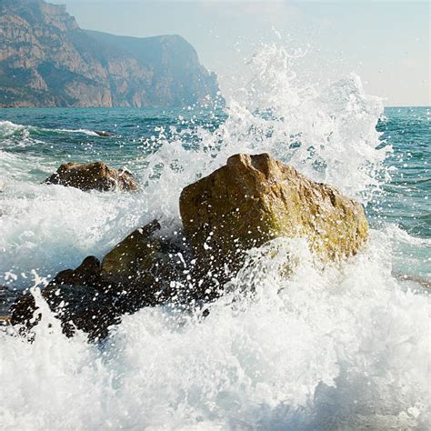 Waves Crashing On Rocks Stock Photos Pictures And Royalty Free Images