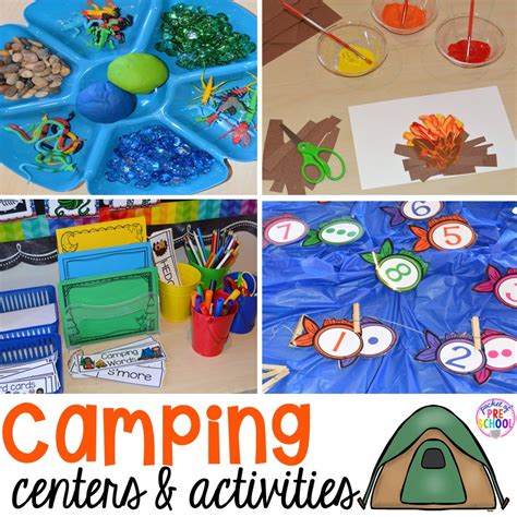 See more ideas about camping theme, camping theme preschool, camping preschool. Camping Centers and Activities - Pocket of Preschool