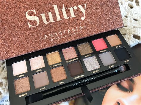 anastasia beverly hills sultry eyeshadow palette review and swatches cat s daily living