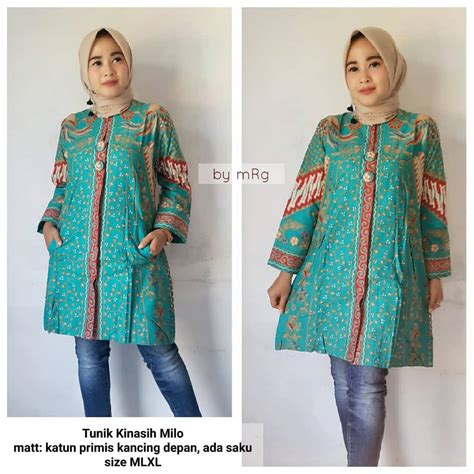 48 Model Baju Batik Atasan Wanita Terbaru 2019 Model Baju Muslim