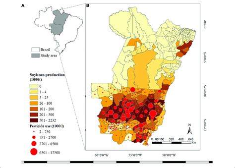 A Study Of Area Within Brazil B Soybean Production By