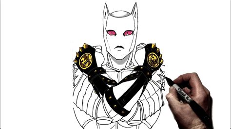 How To Draw Killer Queen Step By Step Jojos Bizarre