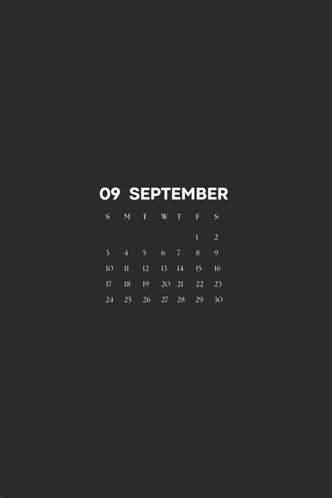 September Calendar 2023 September Calendar Calendar Background Study