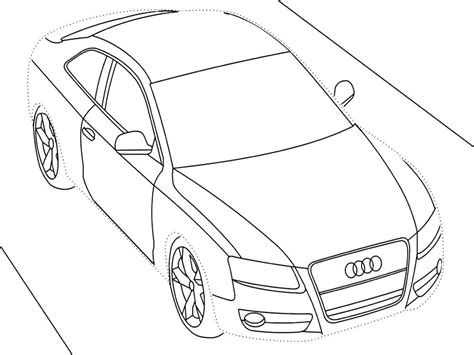 Audi A8 Coloring Pages