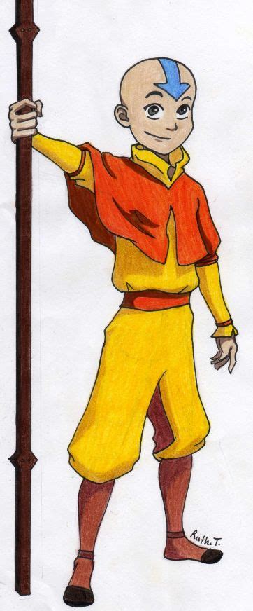 Aang The Avatar From Avatar The Last Airbender By Ruthmohan The