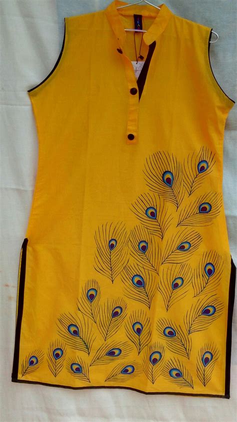 Mural Hand Painted Kurtis Designs Mural Blog