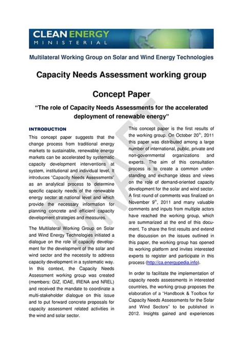 fileii concept paper capacity  assessment wgpdf energypediainfo