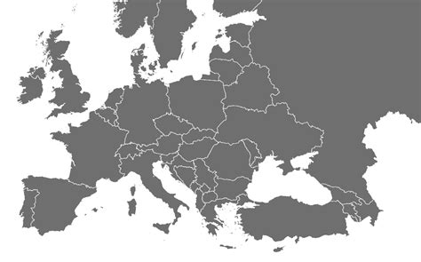 Europe Map Blank Png Europe Map 3d European Map With Independent
