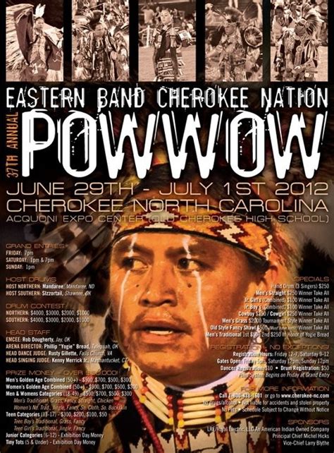 Eastern Cherokee Powwow Ebci Poster Cherokee Nation Pow Wow