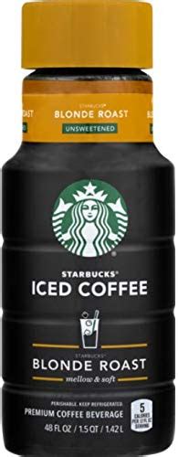 Starbucks Unsweetened Blonde Roast Iced Coffee 48 Fl Oz Brickseek