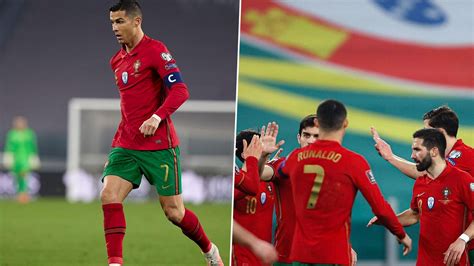 cristiano ronaldo reacts after portugal s win over azerbaijan in 2022 fifa world cup qualifiers