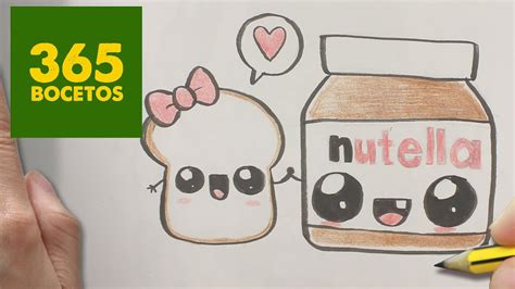 Os animales son seres especiales y no hay niño al que no les gusten. COMO DIBUJAR NUTELLA Y PAN KAWAII PASO A PASO - Dibujos ...