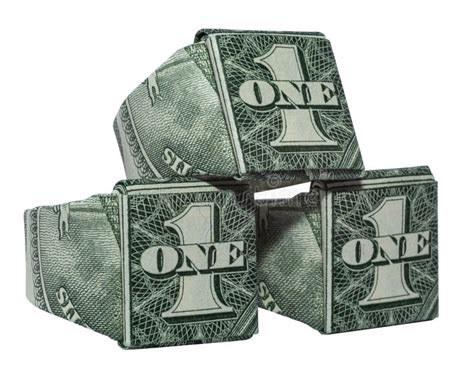 Money Origami Three Signet Rings Folded With Real One Dollar Bills
