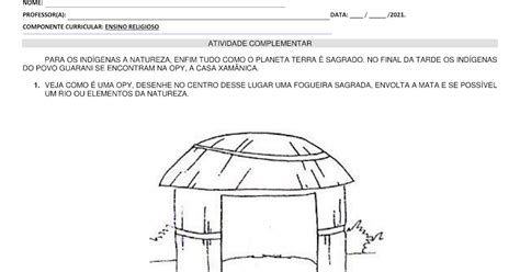 Atividades Sobre Espaços Sagrados 3 Ano