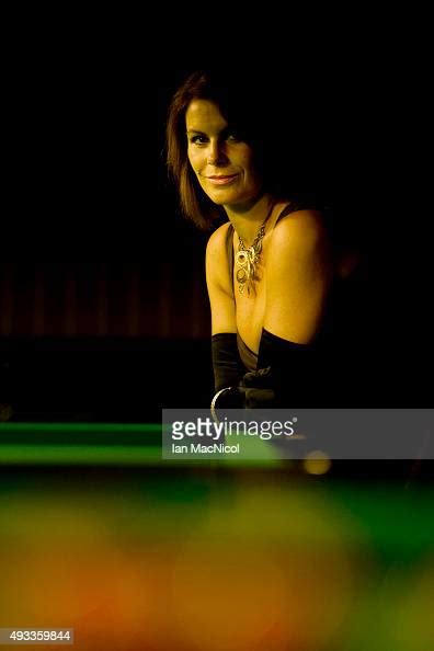 Snooker Referee Michaela Tabb Posses For Photographs At Her Local