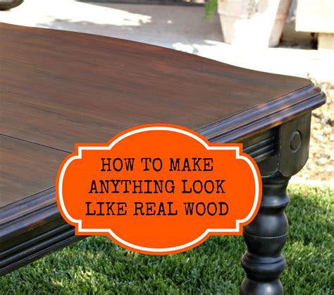 How To Make Anything Look Like Real Wood Faux Wood Paint Real Wood Wood