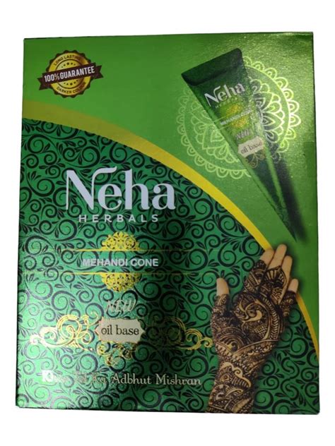Green Neha Herbal Mehndi Cone 12 Cones Packaging Type Box At Best Price In Delhi