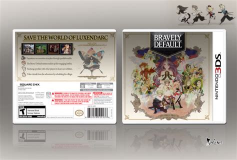 Bravely Default Nintendo 3ds Box Art Cover By Moebius