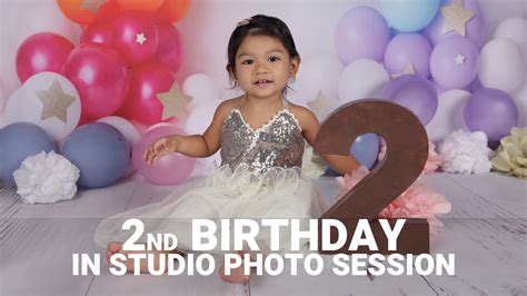 photoshoot with adorable 2 years old olivia 2nd birthday photography youtube