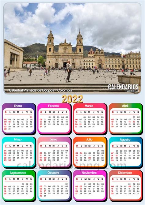 Calendarios De Colombia 2022
