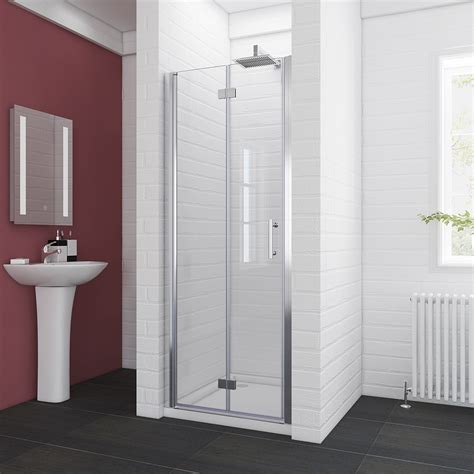 Sunny Shower Semi Frameless Bi Fold Hinged Shower Door 36w X 72h