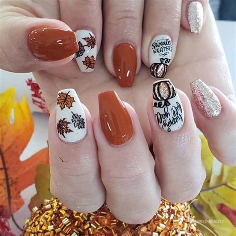 41 Cute Autumn Fall Nail Designs To Try Inspired Beauty Fall Nail