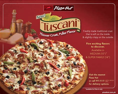 Introducing The New Tuscani From Pizza Hut Carizza Chua